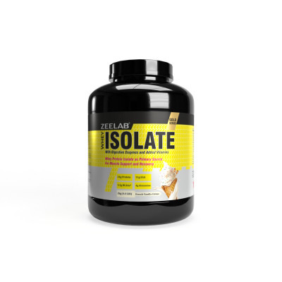 ZEELAB Whey Protein Isolate Powder, French Vanilla Creme